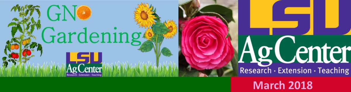 GNO Gardening March 2018 Newsletter